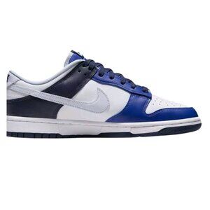Nike Dunk Low - White & Navy Blue - Men’s 7 / Women’s 8.5